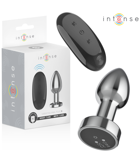 INTENSE - ANAL PLUG 10 VIBRATIONS METAL WITH REMOTE CONTROL S