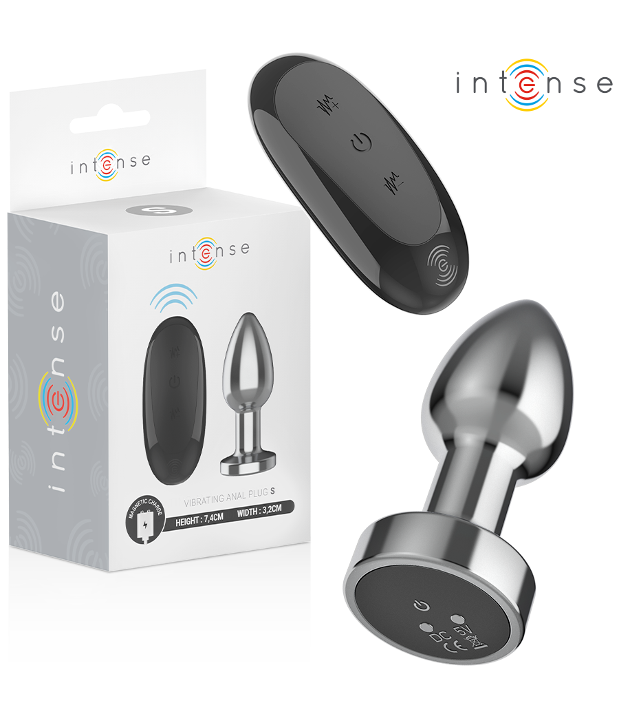 INTENSE - ANAL PLUG 10 VIBRATIONS METAL WITH REMOTE CONTROL S