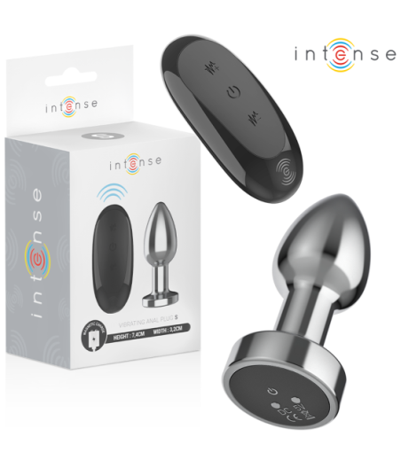INTENSE - ANAL PLUG 10 VIBRATIONS METAL WITH REMOTE CONTROL S