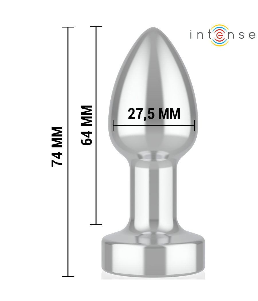 INTENSE - ANAL PLUG 10 VIBRATIONS METAL WITH REMOTE CONTROL S