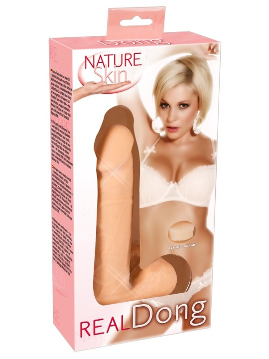 VIBRATORE REALISTICO NATURE SKIN "REAL DONG" VIBRATORE REALISTICO NATURE SKIN "REAL DONG"