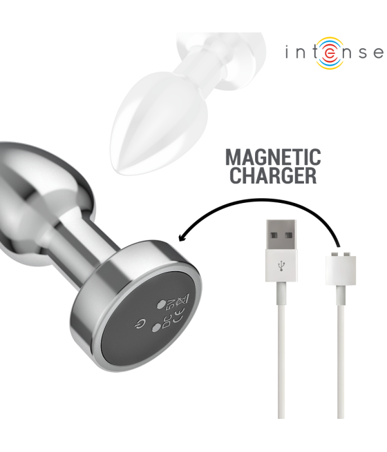 INTENSE - ANAL PLUG 10 VIBRATIONS METAL WITH REMOTE CONTROL S