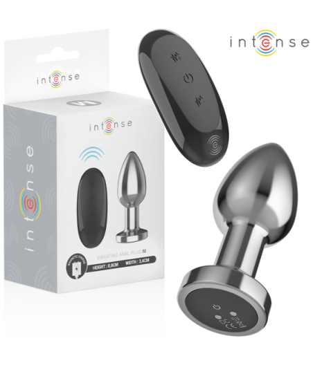 INTENSE - ANAL PLUG 10 VIBRATIONS METAL WITH REMOTE CONTROL M