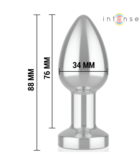 INTENSE - ANAL PLUG 10 VIBRATIONS METAL WITH REMOTE CONTROL M