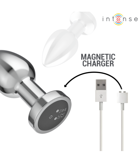 INTENSE - ANAL PLUG 10 VIBRATIONS METAL WITH REMOTE CONTROL M