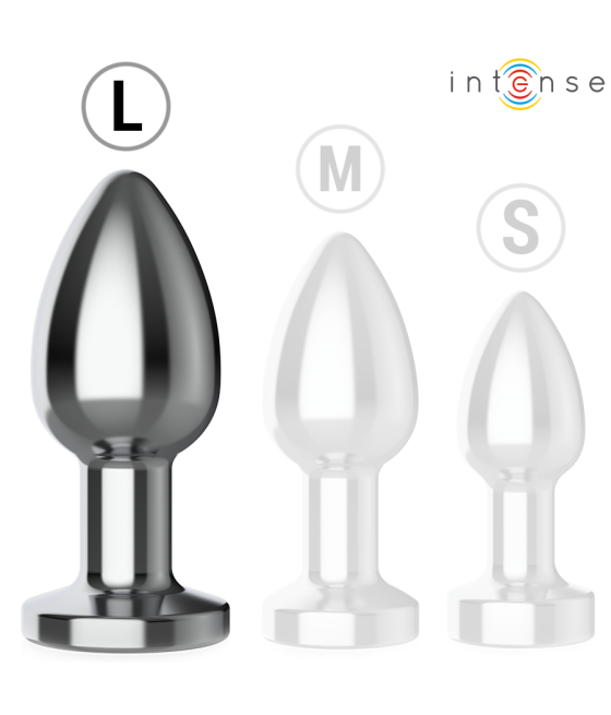 INTENSE - ANAL PLUG 10 VIBRATIONS METAL WITH REMOTE CONTROL L