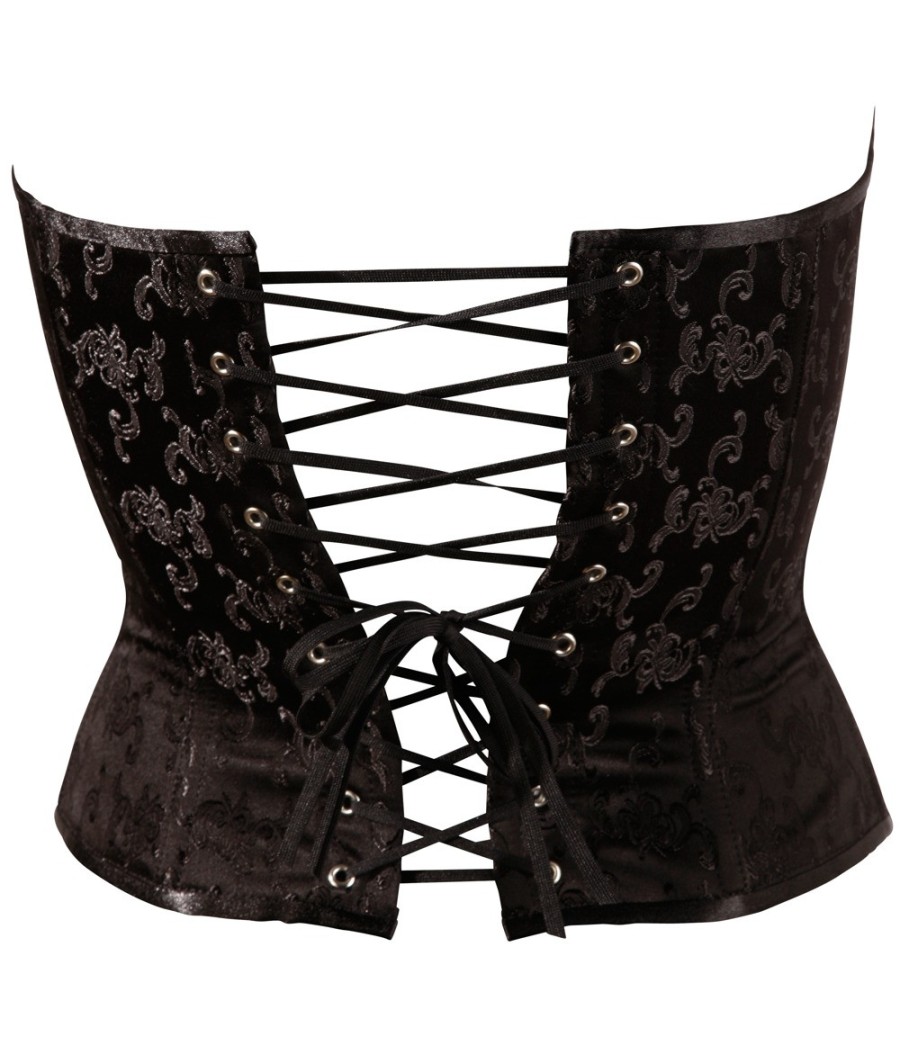 CORSETTO VITTORIANO CON REGGICALZE RIMOVIBILE
