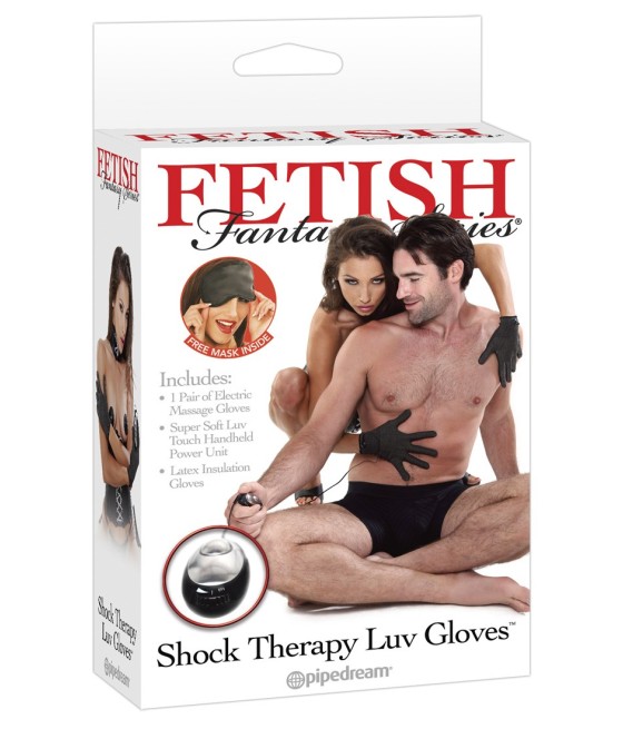GUANTI STIMOLANTI PER SESSO ELETTRICO FETISH FANTASY "SHOCK THERAPY"