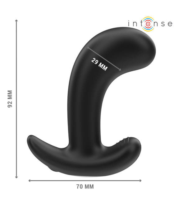 INTENSE - CHANDLER ANAL PLUG 10 VIBRATIONS BLACK REMOTE CONTROL