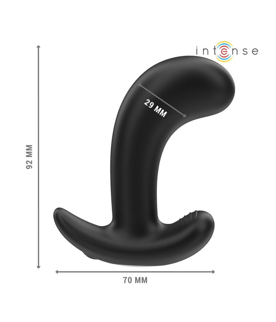 INTENSE - CHANDLER ANAL PLUG 10 VIBRATIONS BLACK REMOTE CONTROL