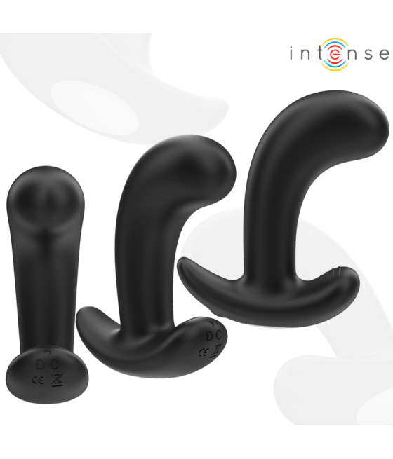 INTENSE - CHANDLER ANAL PLUG 10 VIBRATIONS BLACK REMOTE CONTROL