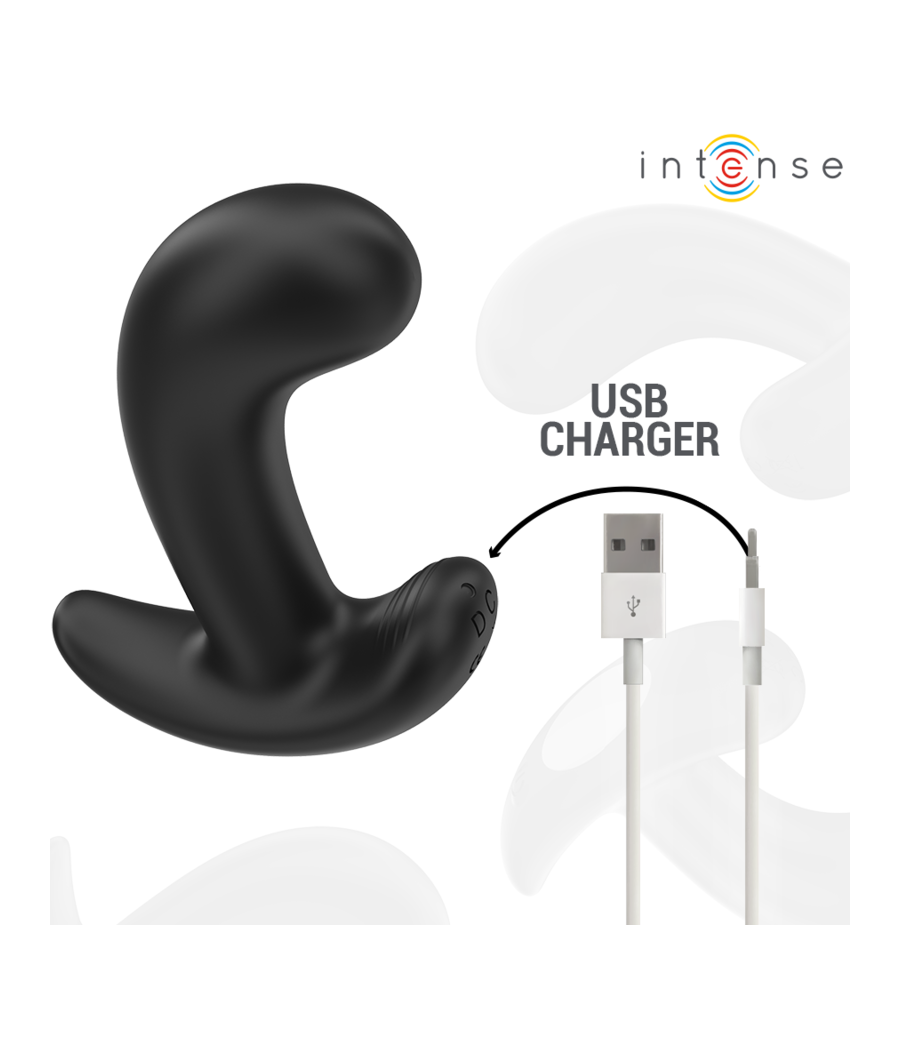 INTENSE - CHANDLER ANAL PLUG 10 VIBRATIONS BLACK REMOTE CONTROL