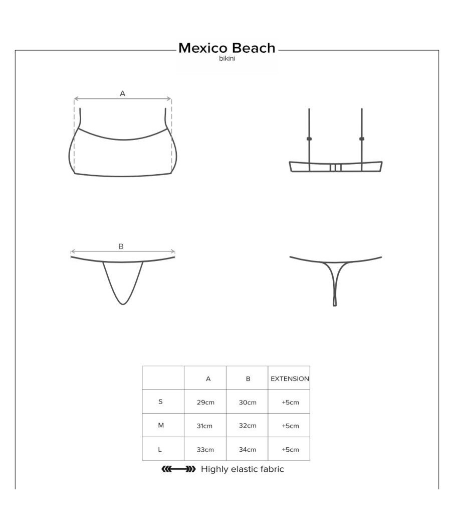 SEXY BIKINI OBSESSIVE "MEXICO BEACH SWIMWEAR" PINK