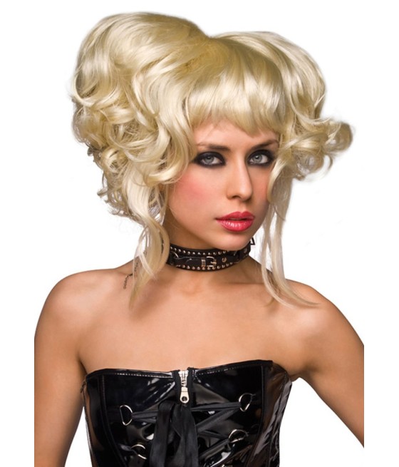 PARRUCCA BIONDO PLATINO TAGLIO RACCOLTO CORTO \"ZUKI\"