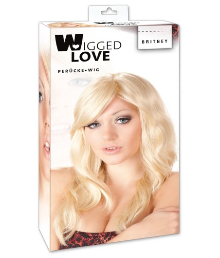 PARRUCCA BIONDA TAGLIO RICCI MORBIDI BRITNEY