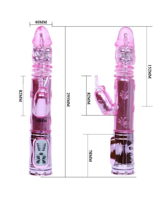 BAILE - THROBBING BUNNY PINK RAMPANT ROTATOR