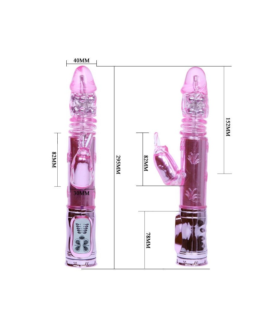 BAILE - THROBBING BUNNY PINK RAMPANT ROTATOR