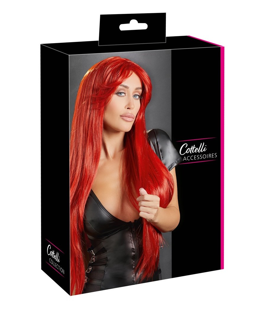 PARRUCCA ROSSA TAGLIO LISCIO LUNGHISSIMO "MIRANDA"