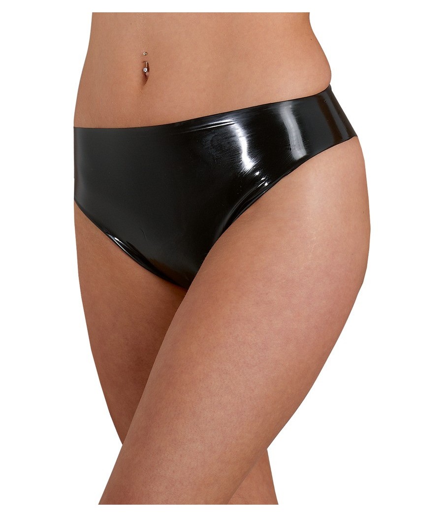 SLIP BRASILIANO IN LATEX NERO