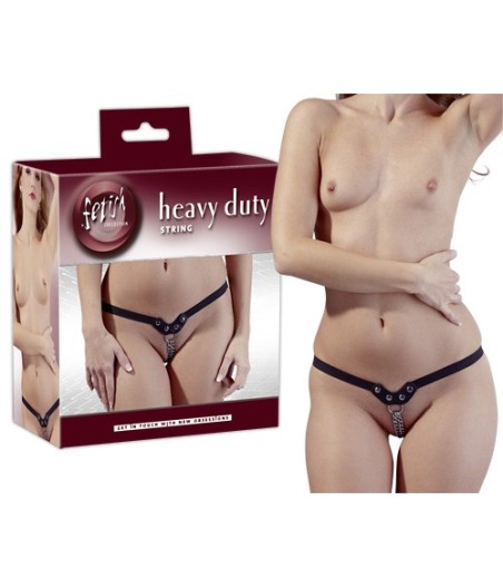 PERIZOMA MINIMALE CON CATENE SULLA VAGINA - TAGLIA UNICA