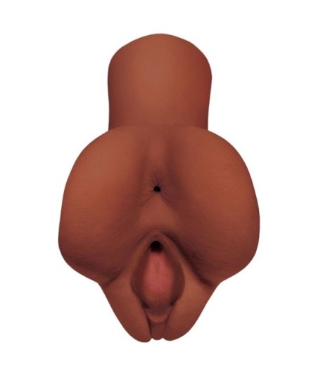 PDX PLUS - PICK YOUR PLEASURE DOUBLE BROWN MASTURBATOR