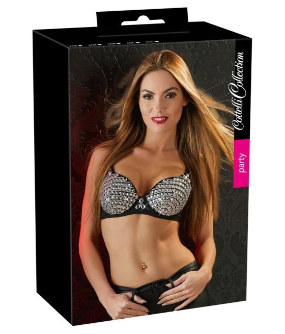 Cottelli Collection Reggiseno Glitter Argento