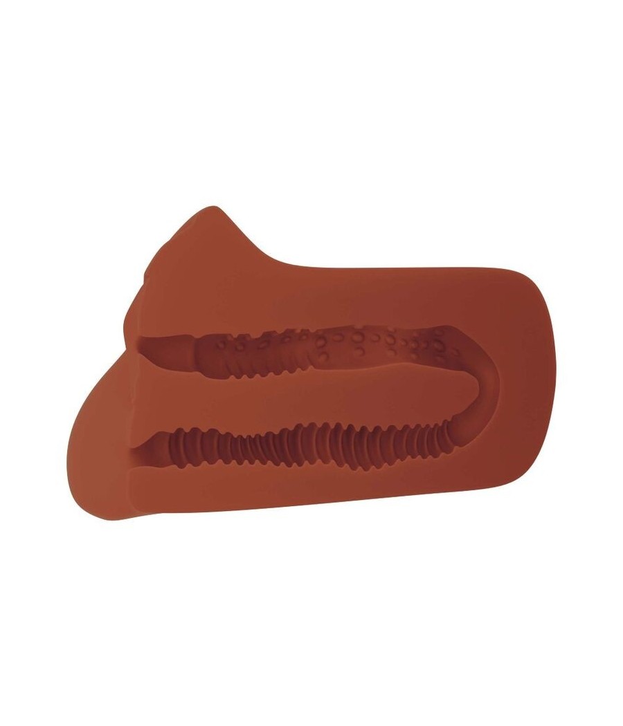 PDX PLUS - PICK YOUR PLEASURE DOUBLE BROWN MASTURBATOR