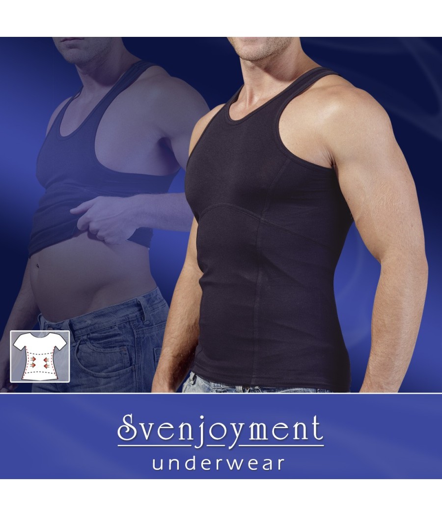 CANOTTA MODELLANTE E SNELLENTE \"BELLY\" NERA