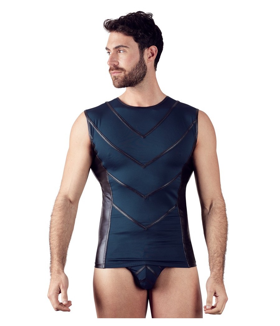 T-SHIRT UOMO STRETCHY DESIGN "NEK" COLORE BLU