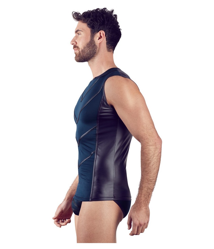 T-SHIRT UOMO STRETCHY DESIGN "NEK" COLORE BLU