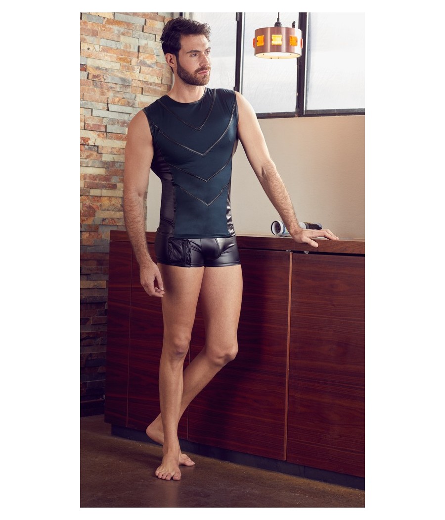 T-SHIRT UOMO STRETCHY DESIGN "NEK" COLORE BLU