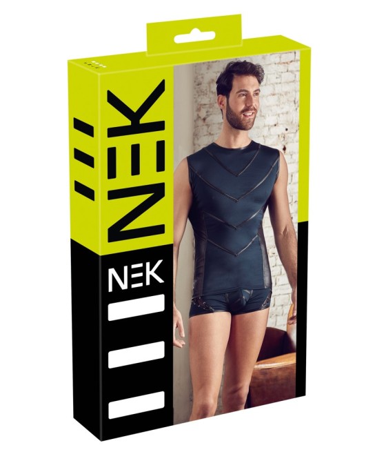 T-SHIRT UOMO STRETCHY DESIGN "NEK" COLORE BLU