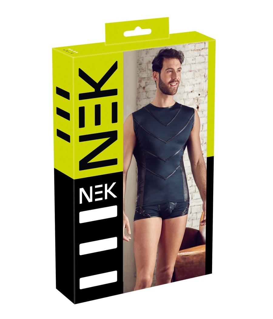 T-SHIRT UOMO STRETCHY DESIGN "NEK" COLORE BLU
