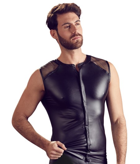 T-SHIRT UOMO STRETCHY DESIGN SLIM NEK COLORE NERO