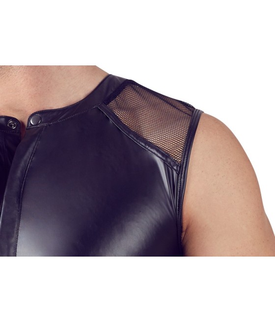 T-SHIRT UOMO STRETCHY DESIGN SLIM "NEK" COLORE NERO