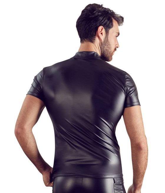 T-SHIRT UOMO STRETCHY DESIGN NET "NEK" COLORE NERO