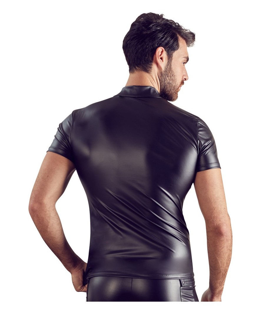 T-SHIRT UOMO STRETCHY DESIGN NET "NEK" COLORE NERO