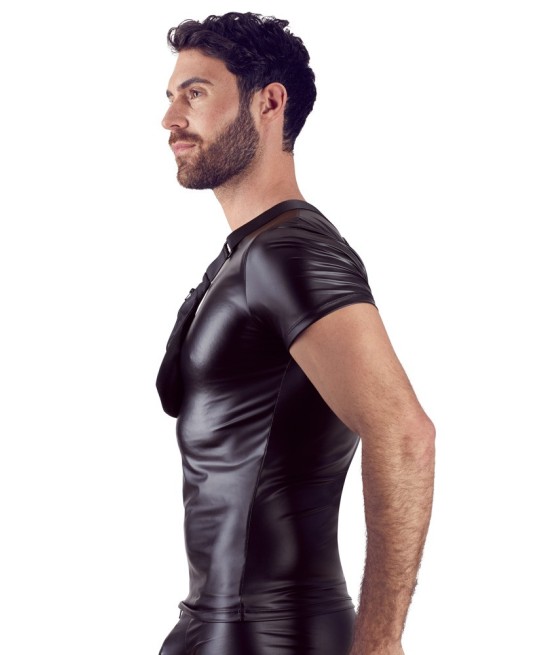 T-SHIRT UOMO STRETCHY CON MARSUPIO "NEK" COLORE NERO