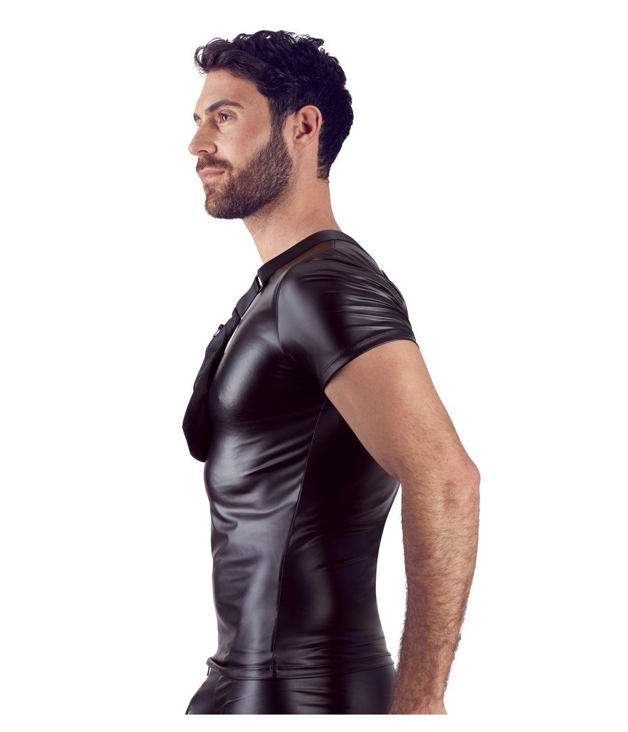 T-SHIRT UOMO STRETCHY CON MARSUPIO "NEK" COLORE NERO