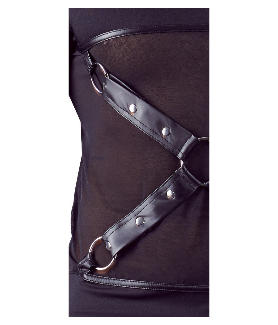 T-SHIRT UOMO STRETCHY MANICHE LUNGHE "NEK" COLORE NERO