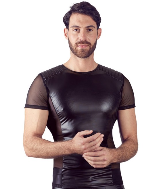 T-SHIRT UOMO STRETCHY BIKER STYLE "NEK" COLORE NERO