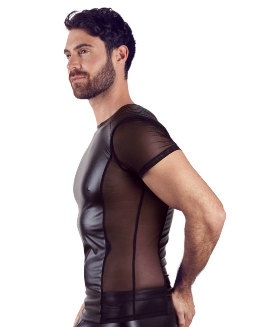 T-SHIRT UOMO STRETCHY BIKER STYLE "NEK" COLORE NERO