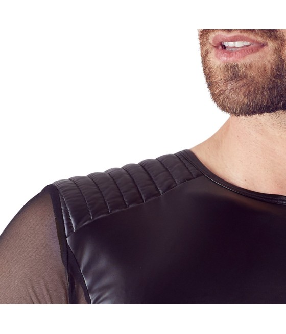 T-SHIRT UOMO STRETCHY BIKER STYLE "NEK" COLORE NERO