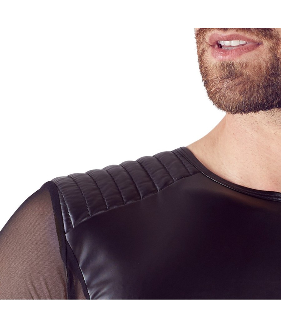 T-SHIRT UOMO STRETCHY BIKER STYLE "NEK" COLORE NERO