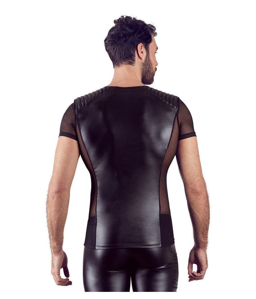 T-SHIRT UOMO STRETCHY BIKER STYLE "NEK" COLORE NERO