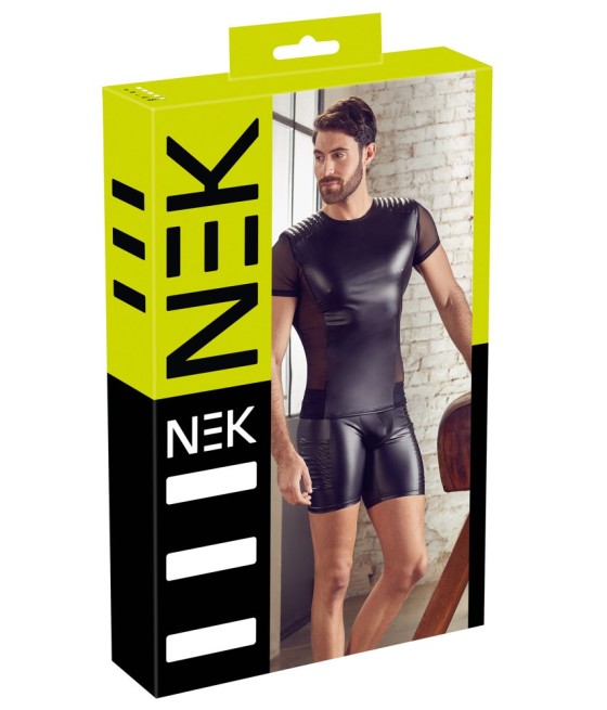T-SHIRT UOMO STRETCHY BIKER STYLE "NEK" COLORE NERO