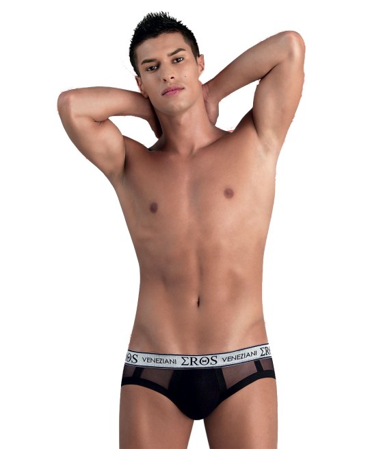 SLIP UOMO CON RETRO SEMITRASPARENTE EROS VENEZIANI