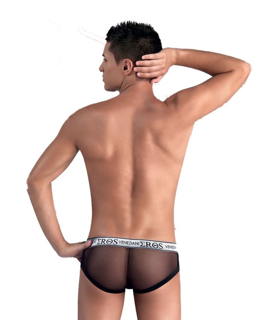 SLIP UOMO CON RETRO SEMITRASPARENTE \"EROS VENEZIANI\"