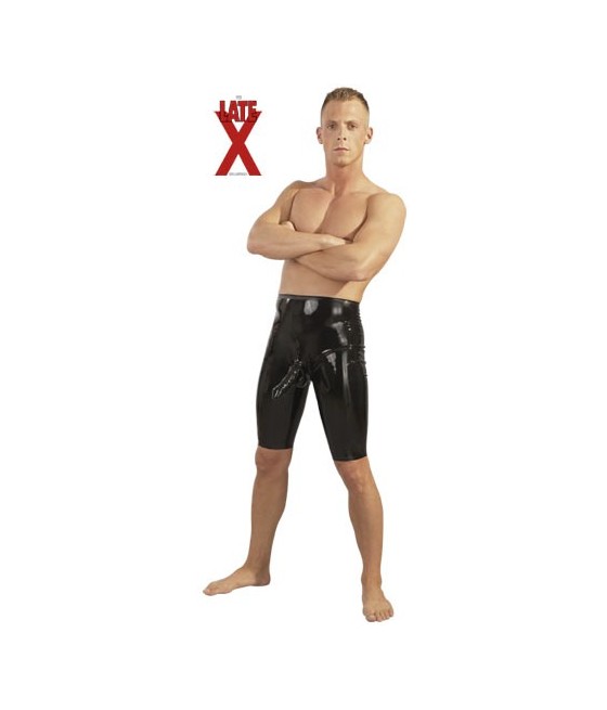 PANTALONI IN LATEX NERO CON GUAINA PENE