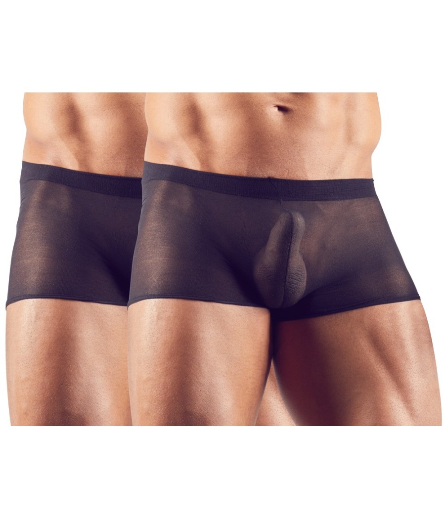 COPPIA BOXER UOMO IN TESSUTO TRASPARENTE - TAGLIA UNICA
